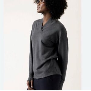Athleta Clarity V Neck Sweatshirt